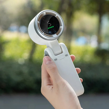 Mini Foldable Fan with Mist Spray – Portable Cooling in Your Pocket!